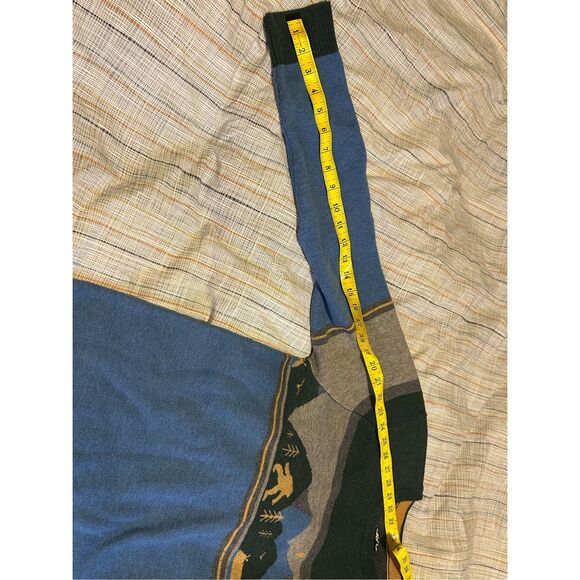 KAVU Highline Men’s Big Foot Sasquatch Long Sleeve Pullover Crew Neck Sweater S - Picture 5 of 9